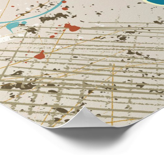 Asiatischer Tempel Pagode und Sonnenbrille Poster (Ecke)