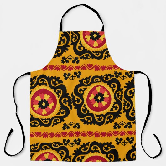Asiatischer Teppich Suzanne: Traditionelle Sticker Schürze (Vorderseite)