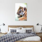 Asiatischer Tiger Leinwanddruck (Insitu (Schlafzimmer))
