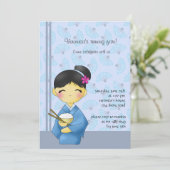 Asiatischer Traum - Geburtstags-Party Einladung (Stehend Vorderseite)