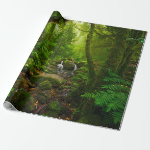 Asiatischer tropischer Regenwald-Dschungel,Wald,Um Geschenkpapier
