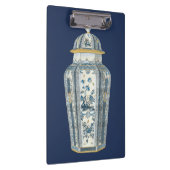 Asiatischer Urner in Blau und Weiß Klemmbrett (Rechts)