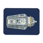 Asiatischer Urner in Blau und Weiß Magnet (Horizontal)