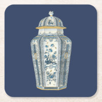 Asiatischer Urner in Blau und Weiß