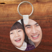 Asiatischer Vater und Tochter Schlüsselanhänger (Vorderseite)