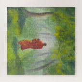 Asiatischer Wald, Acrylmönche. Puzzle (Horizontal)