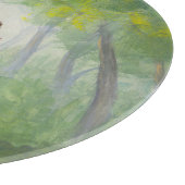 Asiatischer Wald, Acrylmönche. Schneidebrett (Ecke)