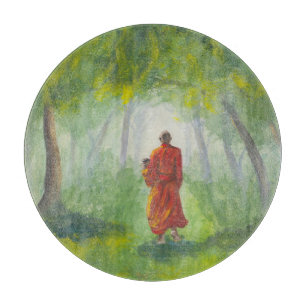Asiatischer Wald, Acrylmönche. Schneidebrett