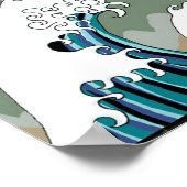 Asiatischer Wasserdrache 12 x 8 Poster (Ecke)