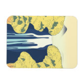 Asiatischer Wasserfall Magnet (Horizontal)
