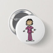 Asiatischer weiblicher button (Vorne & Hinten)