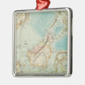 Asiatisches Archipel 2 Silbernes Ornament (Links)