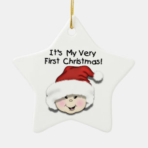 Asiatisches Baby-1. Weihnachtsandenken-Verzierung Keramik Ornament