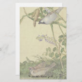 Asiatisches Briefpapier (Vorne/Hinten)