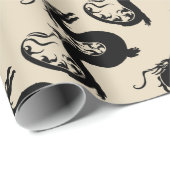 Asiatisches Drachenwappenpapier Geschenkpapier (Rolleneckpunkt)