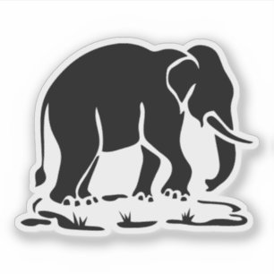 Asiatisches Elefant-voran thailändisches Aufkleber