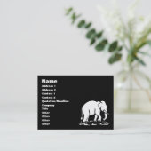 Asiatisches Elefant-voran thailändisches Visitenkarte (Stehend Vorderseite)
