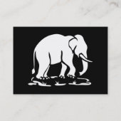 Asiatisches Elefant-voran thailändisches Visitenkarte (Rückseite)