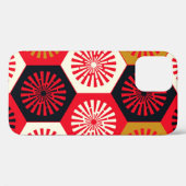 asiatisches Floral Hexagonal-Muster Case-Mate iPhone Hülle (Rückseite (Horizontal))
