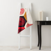 asiatisches Floral Hexagonal-Muster Sherpadecke (Beispiel)