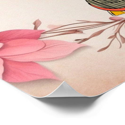 Asiatisches Frauenposter Poster (Ecke)