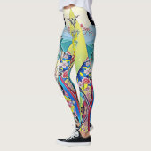 ASIATISCHES FRÜHLINGS-DESIGNER-COLLAGE LEGGINGS (Links)