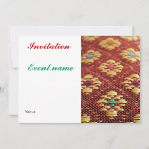 asiatisches Gewebe Einladung