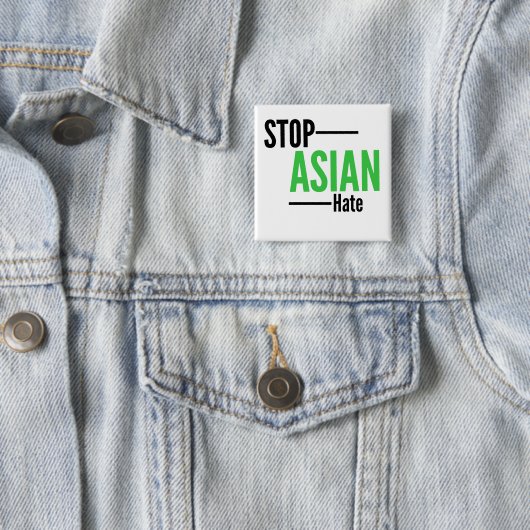Asiatisches Hass stoppen Button (Beispiel)
