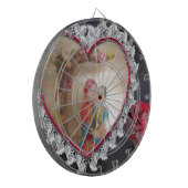 Asiatisches Hochzeitskaffee zum Heart Swing Art Pr Dartscheibe (Vorderseite Links)