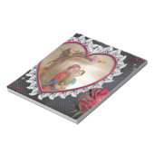 Asiatisches Hochzeitskaffee zum Heart Swing Art Pr Notizblock (Rotiert)