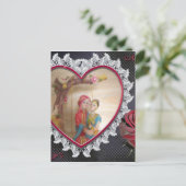 Asiatisches Hochzeitskaffee zum Heart Swing Art Pr Postkarte (Stehend Vorderseite)