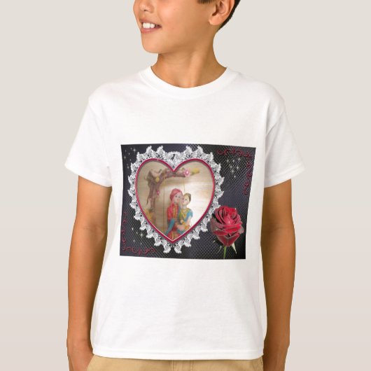Asiatisches Hochzeitskaffee zum Heart Swing Art Pr T-Shirt (Vorderseite)
