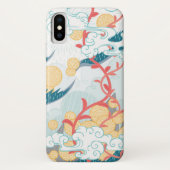 asiatisches Inspiriertes Naturemuster Case-Mate iPhone Hülle (Rückseite)