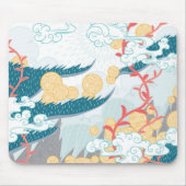 asiatisches Inspiriertes Naturemuster Mousepad (Vorne)