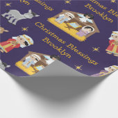 Asiatisches Krippenschutzpapier Geschenkpapier (Ecke)