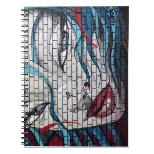 Asiatisches Mädchen Graffiti Notizblock