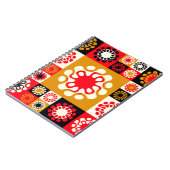 asiatisches Mosaik mit stilisierten Blume in Notizblock (Linke Seite)