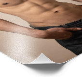 Asiatisches Muskel-Typ-Poster Fotodruck (Ecke)