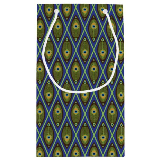 Asiatisches Muster Kleine Geschenktüte (Rückseite)