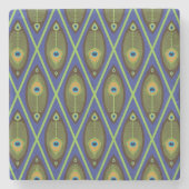 Asiatisches Muster Steinuntersetzer (Vorderseite)