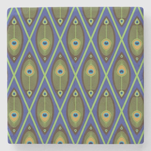 Asiatisches Muster Steinuntersetzer (Vorderseite)