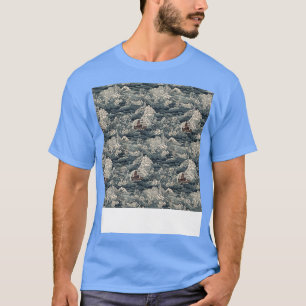 Asiatisches nahtloses Muster Alt Japanisch Chinesi T-Shirt