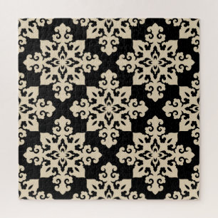 Asiatisches ornamentales Motiv geometrisches Muste Puzzle