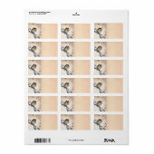 Asiatisches Owl-Adressetikett Adressaufkleber (Vorne)