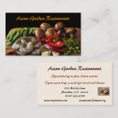 Asiatisches Restaurant Visitenkarte (Vorne/Hinten)