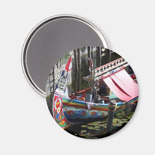 asiatisches Schiff Magnet (Vorderseite/Rückseite)