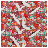 Asiatisches Seidenmuster Stoff (Nahaufnahme)