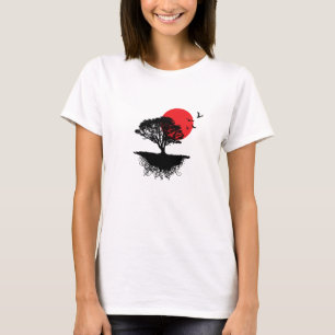 Asiatisches Sonnenaufgang-Shirt T-Shirt