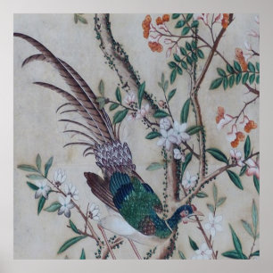 Asiatisches Tapeten Muster Poster