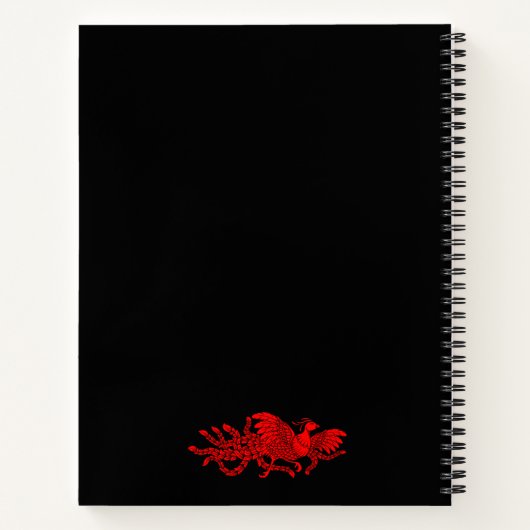Asiatisches traditionelles Phoenix-Notebook Notizblock (Rückseite)